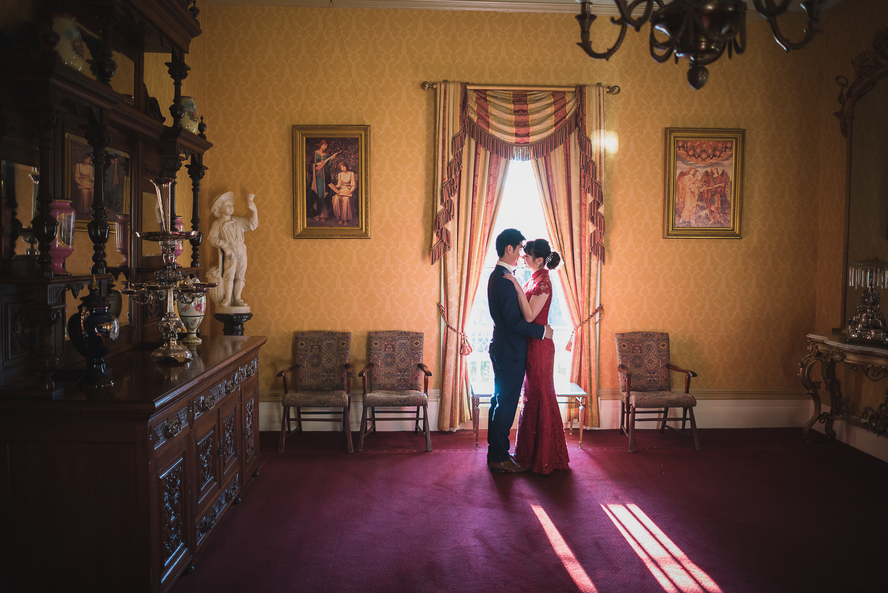Wedding at Ascot House old world