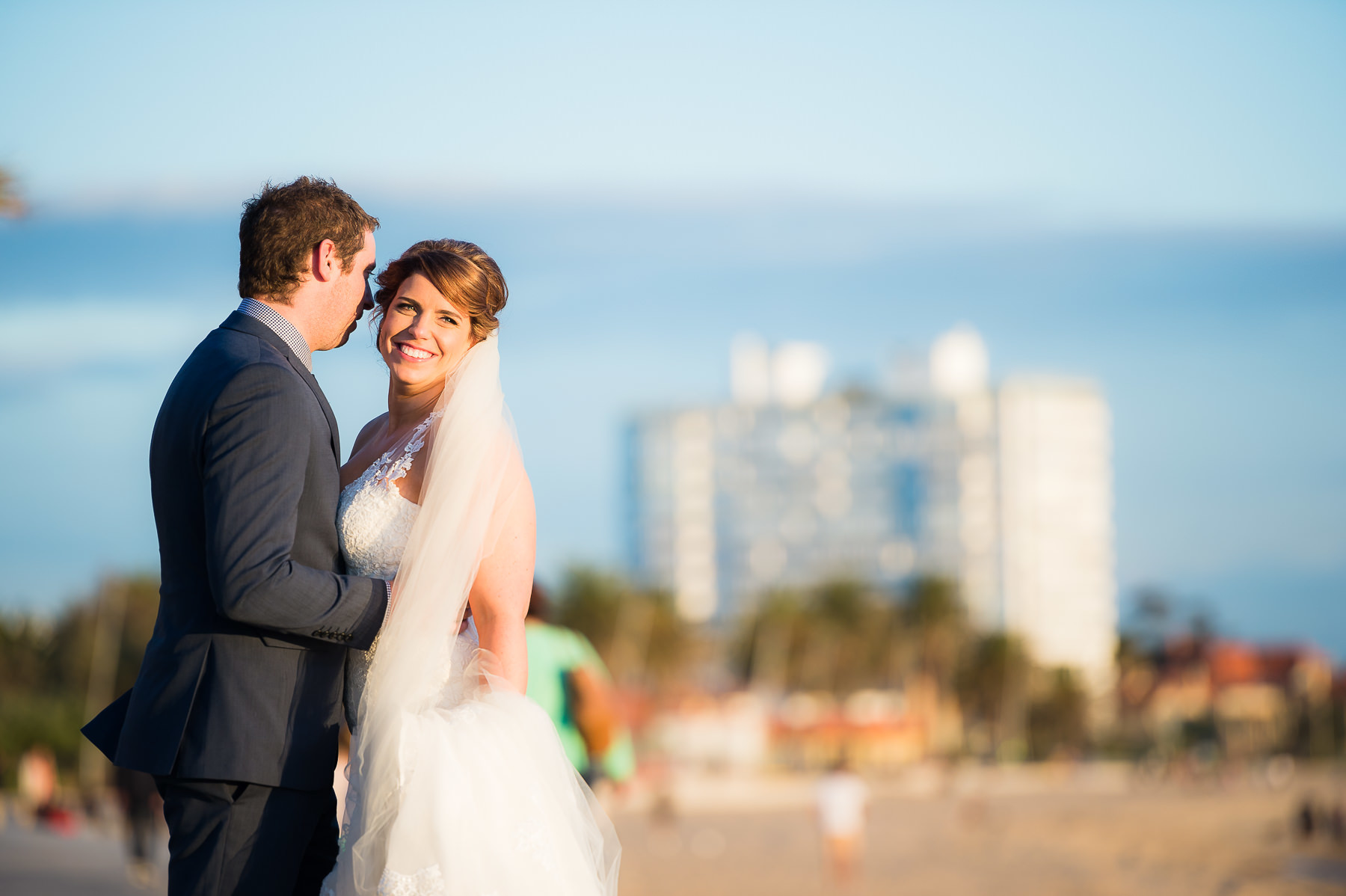 Wedding at Encore sunset