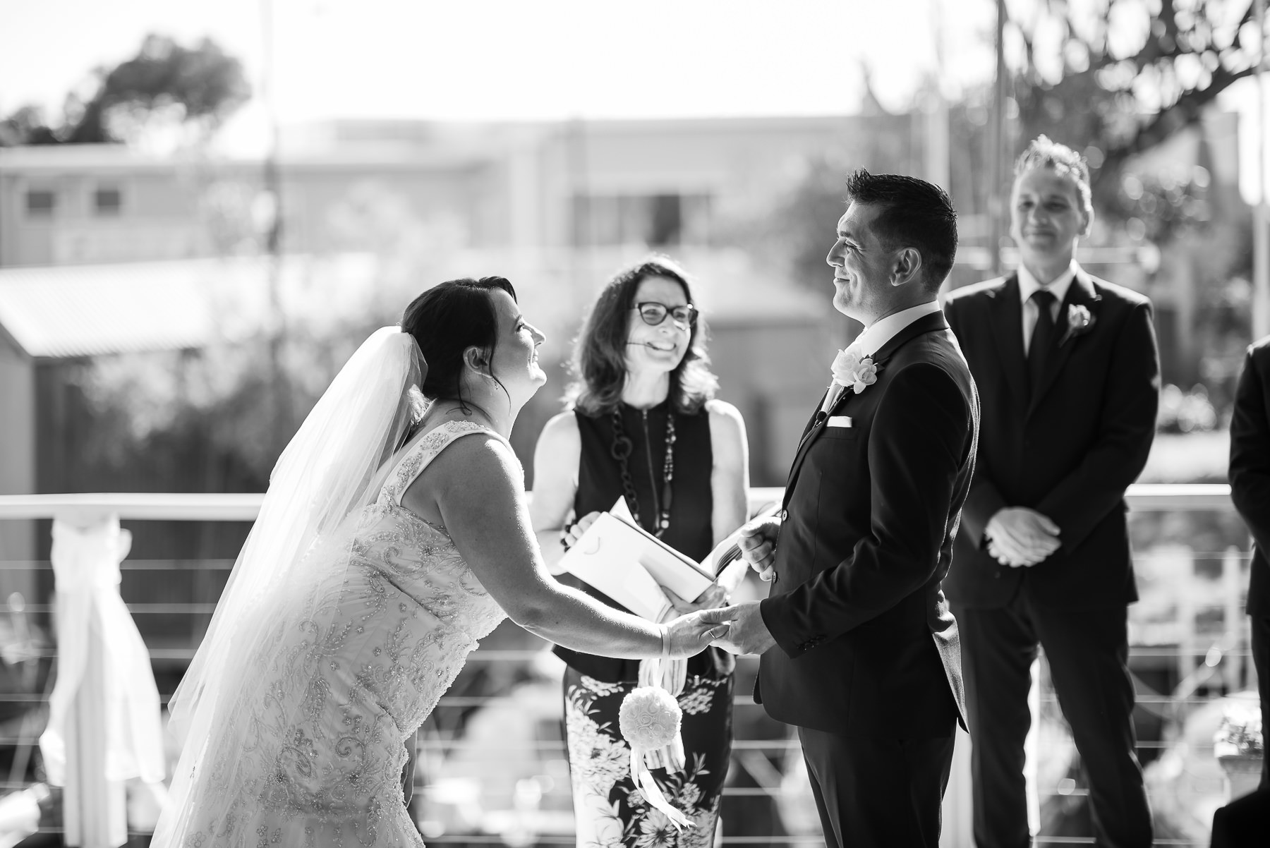 Wedding ceremony at Doyles Mordialloc