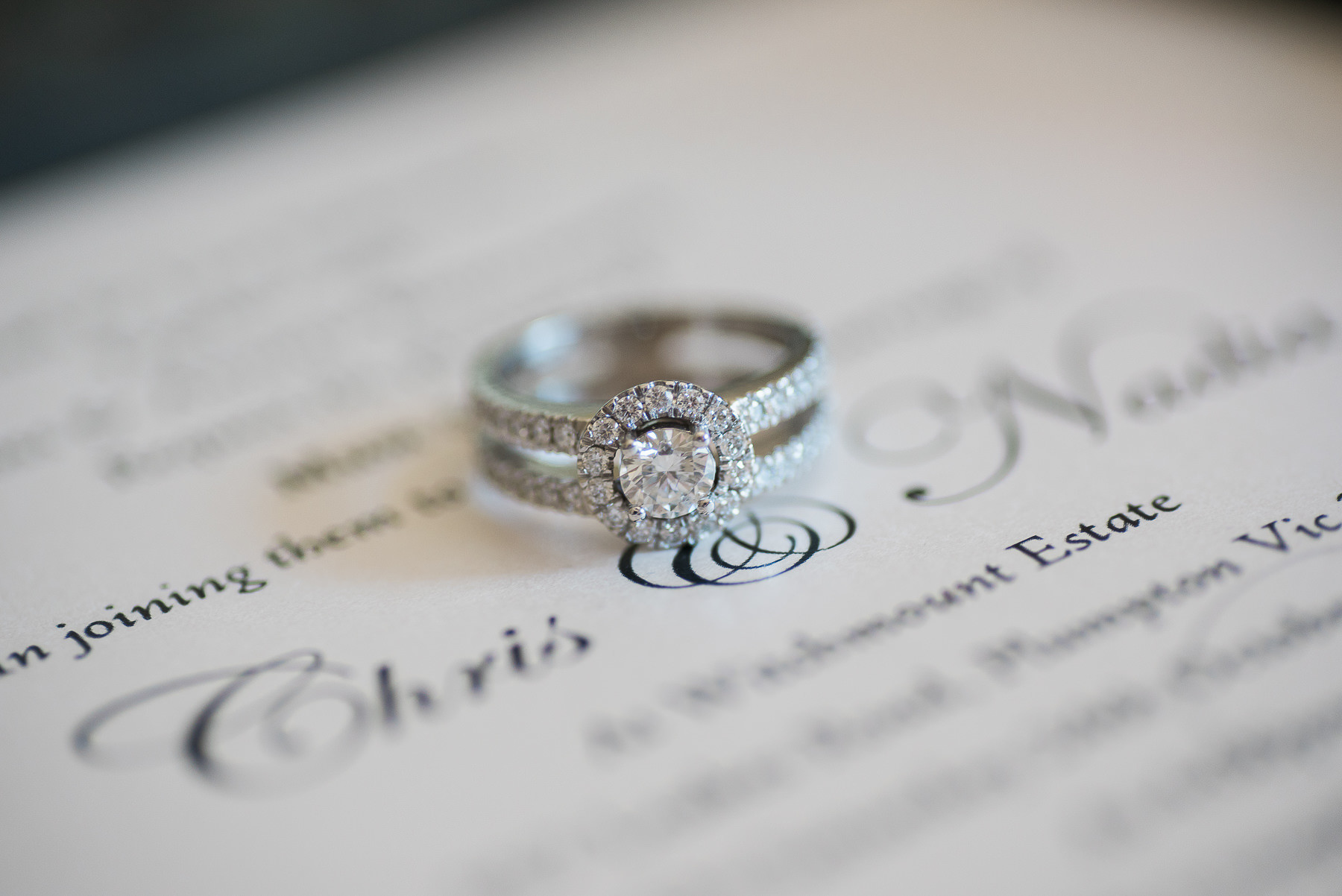 Wedding ring at Witchmount Estate