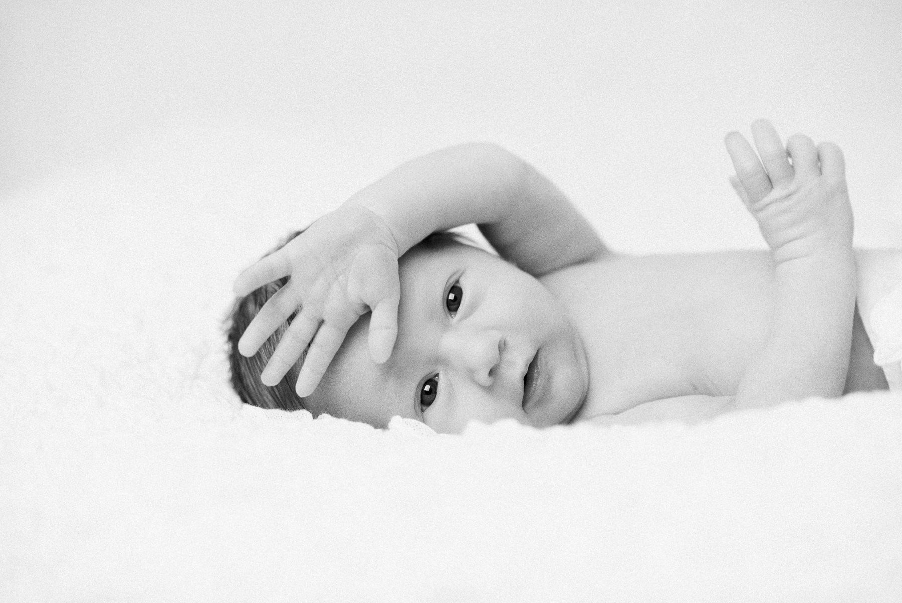 Newborn Maya Newborn photos black and white