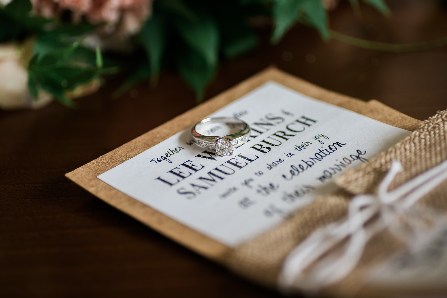 Wedding ring at Potter Receptions