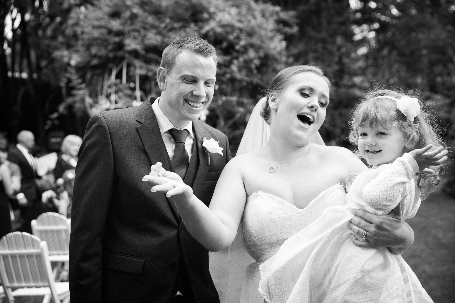 Wedding at The Gables family photo