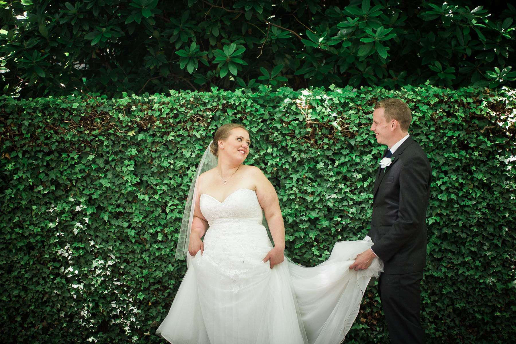 Wedding at The Gables bride and groom