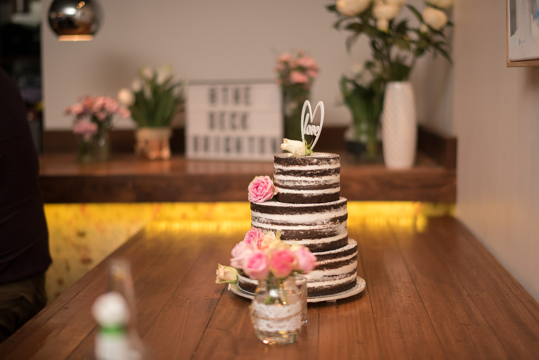 Wedding cake at The Deck Brighton