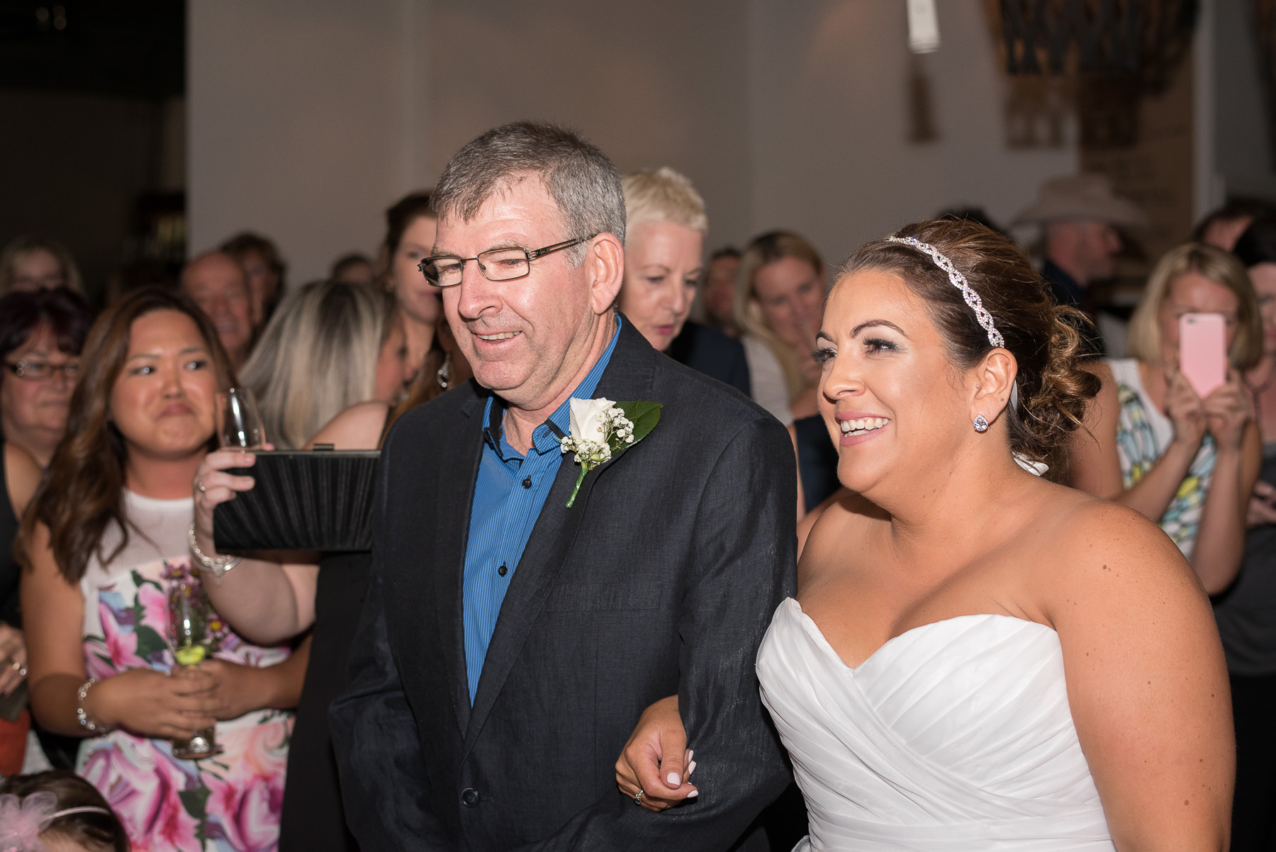 Wedding at The Deck Brighton bridal and dad