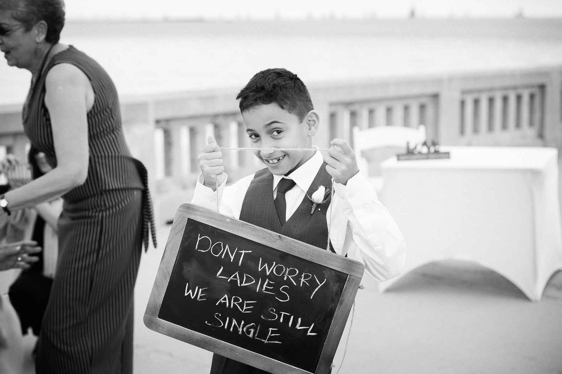Wedding at Elwood Pier boy