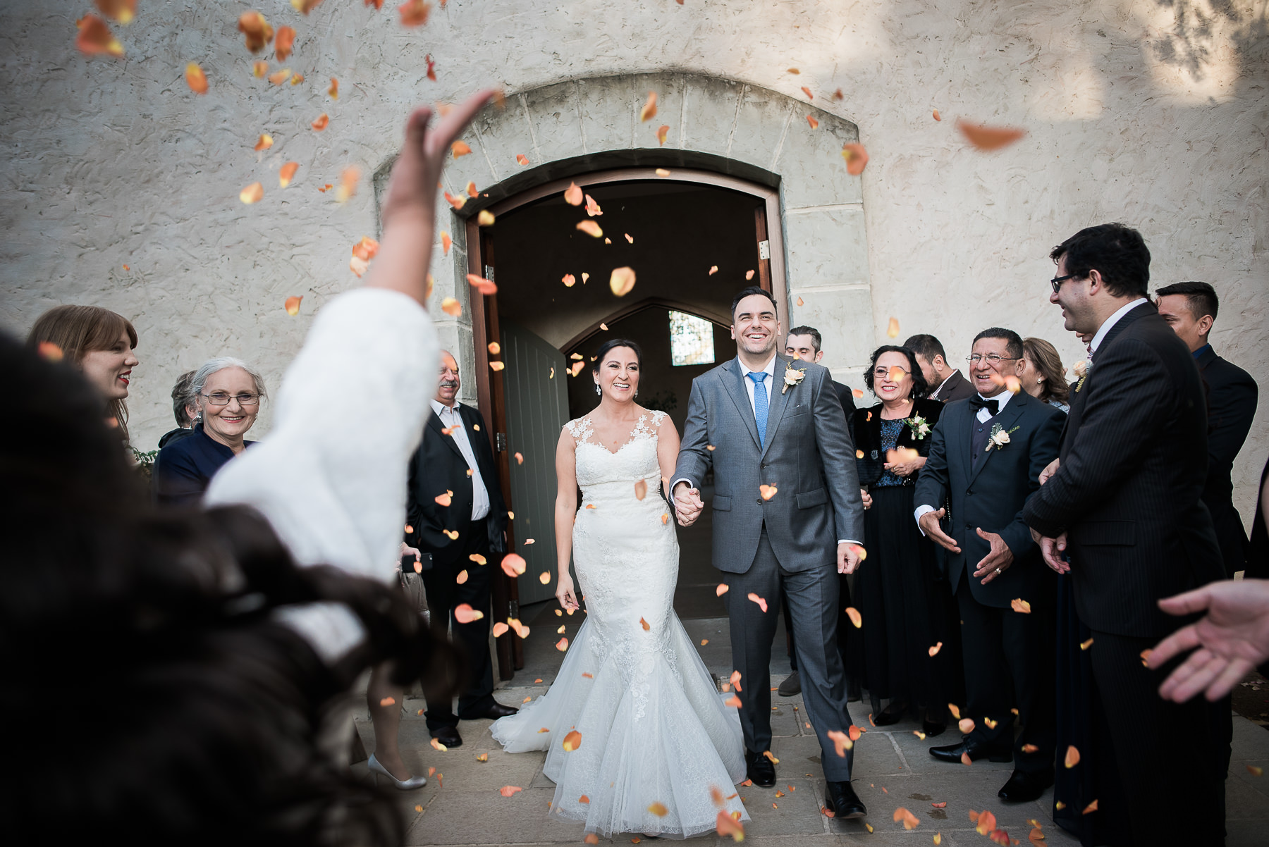 Wedding at Stones of the Yarra Valley petals