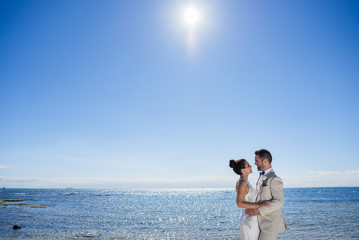 wedding Sandringham yacht club beach