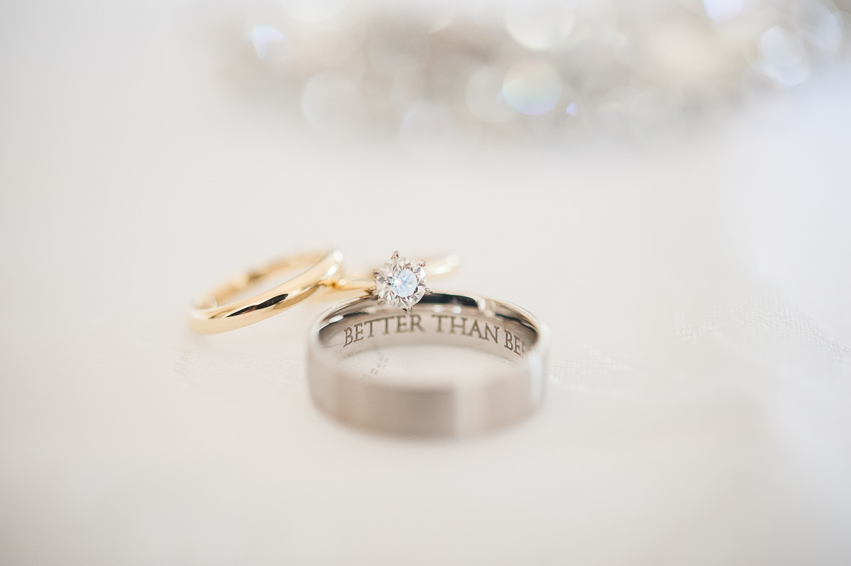 wedding at tucks ridge rings