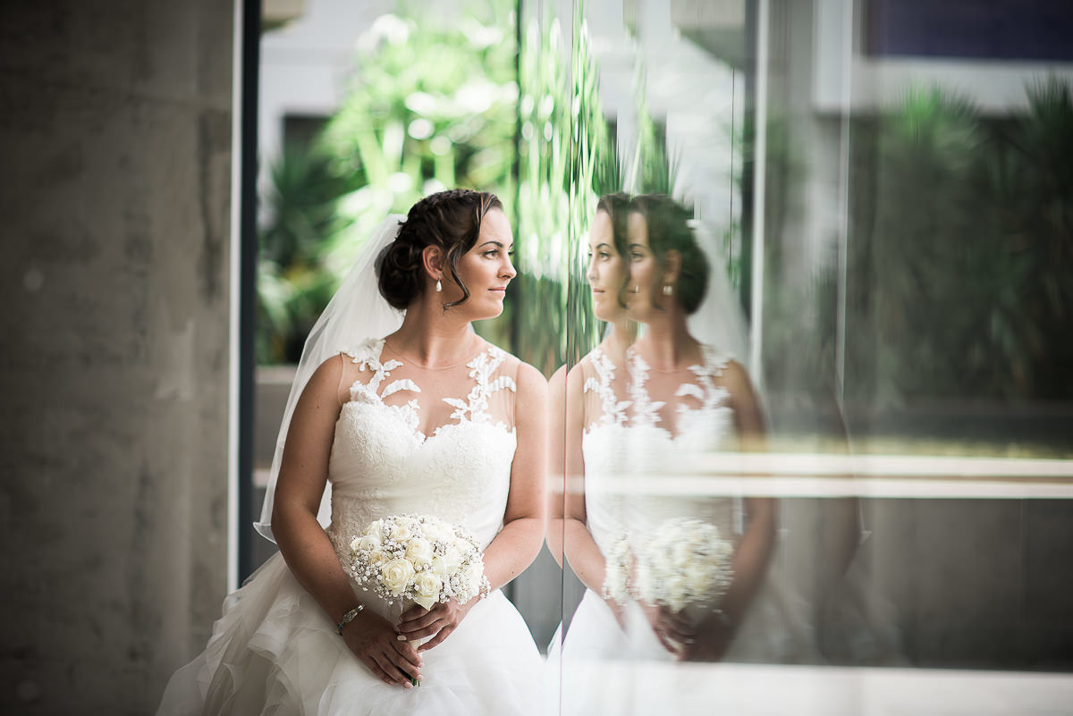 Wedding Wattle Park Chalet reflection