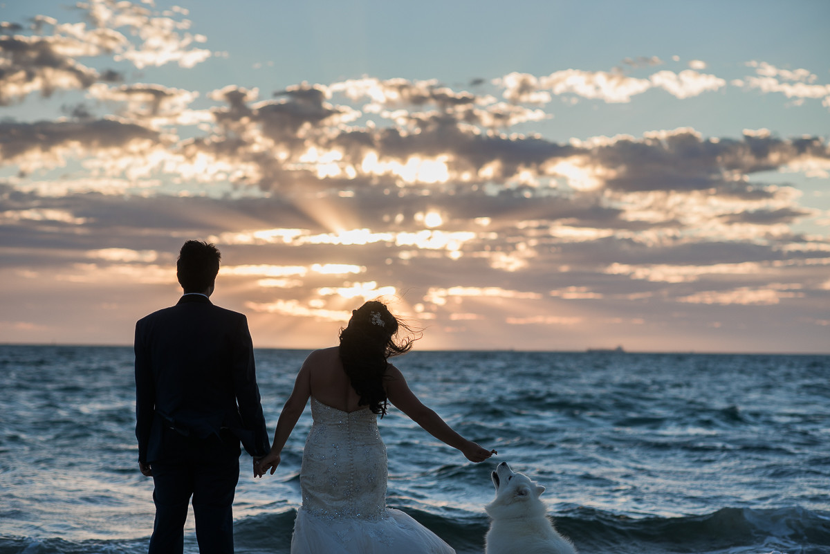 Wedding ceremony Quat Quatta sunset
