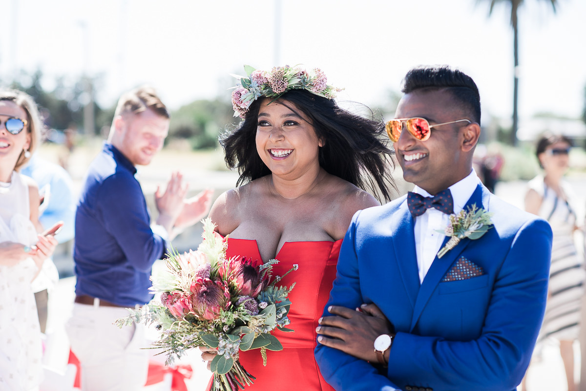 Sails on the Bay surprise Wedding