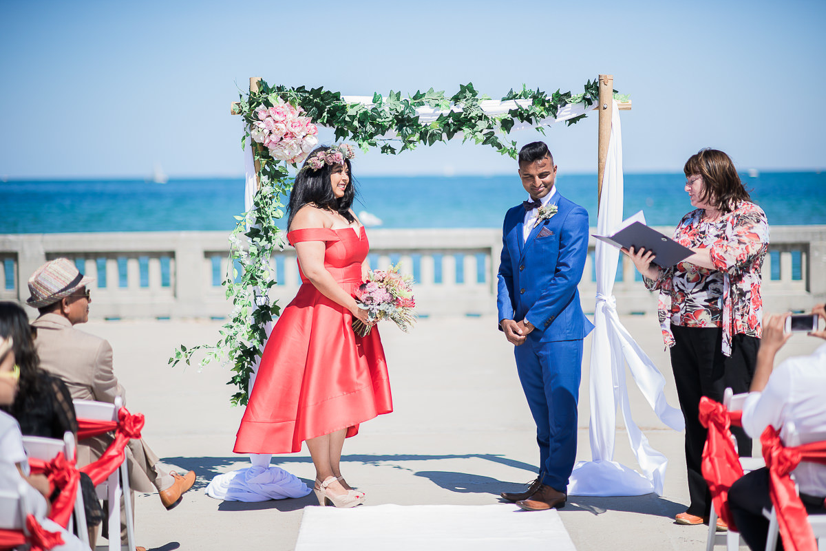 Sails on the Bay surprise Wedding