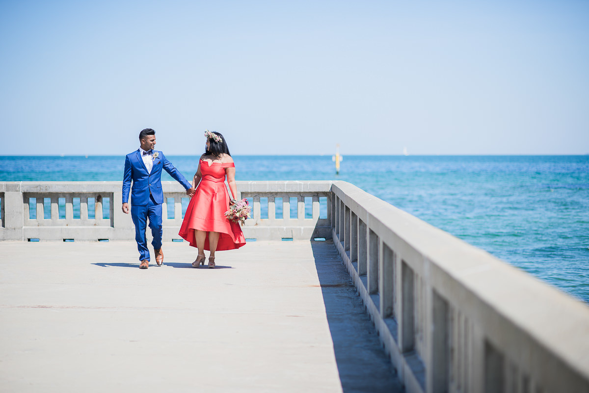 Sails on the Bay surprise Wedding