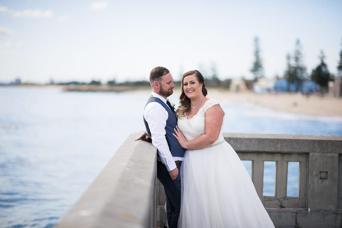 Wedding ceremony Sails on the Bay pier