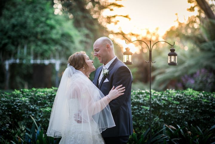 Wedding at The Gables sunset